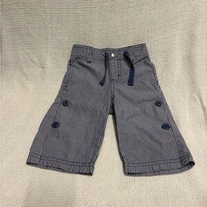 Janie and Jack Navy Striped Kids Shorts